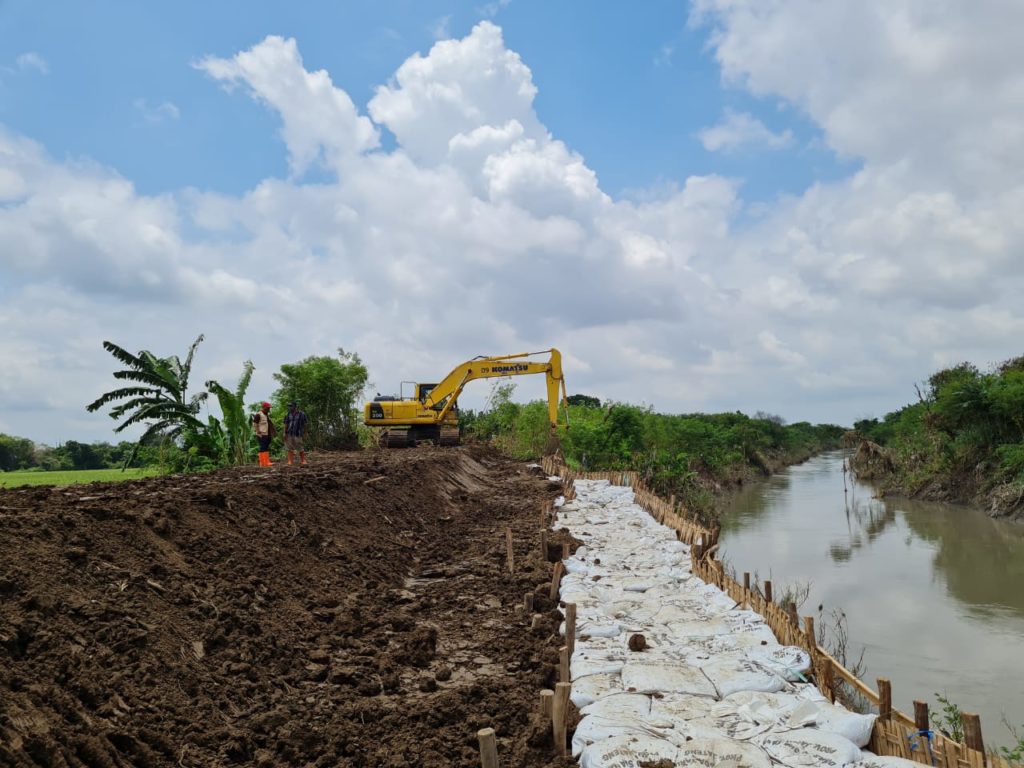 Pemulihan Pasca Banjir Jateng, Tanggul Sungai Gung Berhasil Diperbaiki