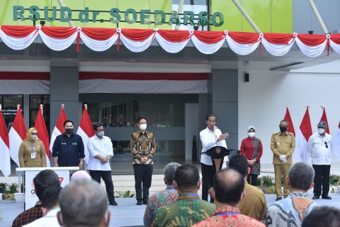 Presiden Jokowi Resmikan Tower Baru RSUD Soedarso Kecamatan Pontianak