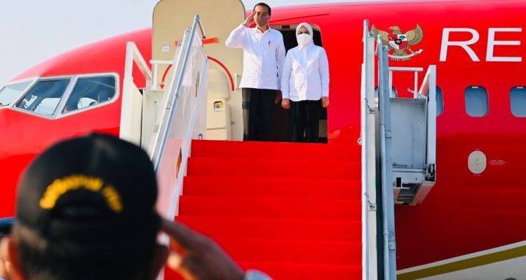 Presiden Jokowi Bertolak Menuju Provinsi Jawa Tengah