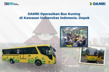 DAMRI Hadirkan Bus Kuning di Kawasan Universitas Indonesia