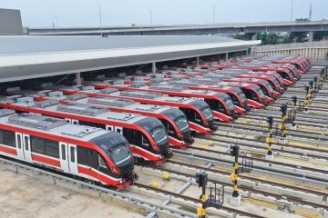 Kelengkapan Depo LRT Jabodebek di Bekasi Sedang Dipersiapkan KAI