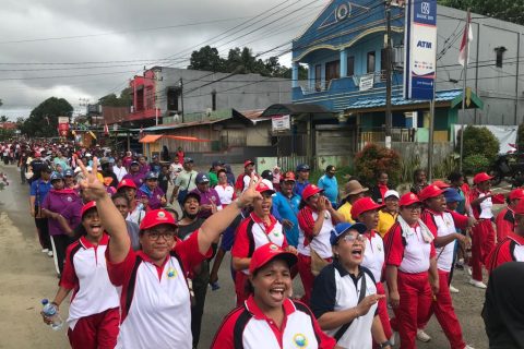 Jalan Sehat Bersama Menyambut HUT Republik Indonesia ke-77