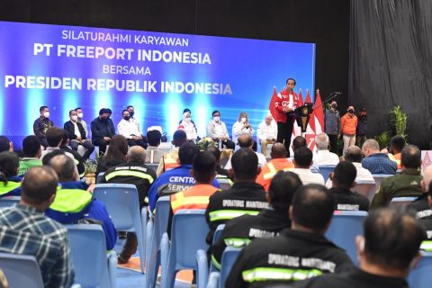 Presiden Jokowi Meninjau Tambang Grasberg di Distrik Tembagapura