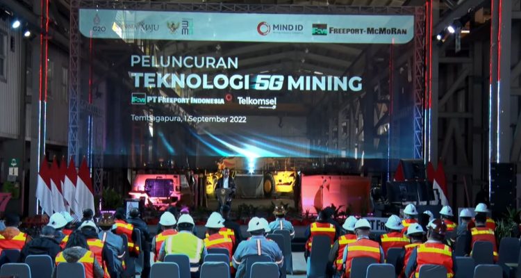 Presiden Jokowi Luncurkan Teknologi 5G Mining