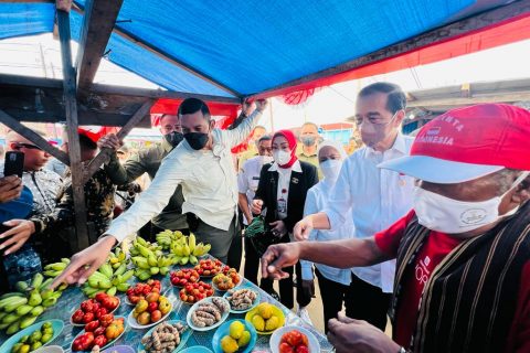 Presiden Jokowi Kunjungi Pasar Olilit di Tanimbar Selatan