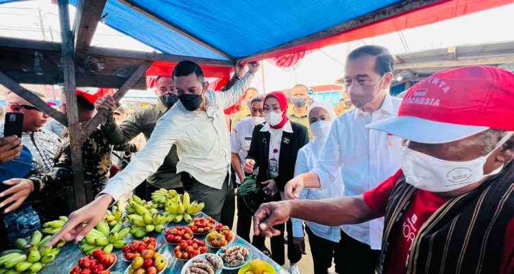 Presiden Jokowi Kunjungi Pasar Olilit di Tanimbar Selatan