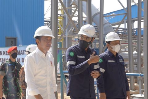 Presiden Meninjau Pembangunan Smelter TSL Ausmelt Furnace PT Timah Tbk.