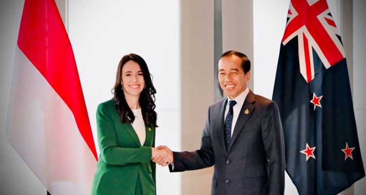 Presiden Jokowi Bertemu Dengan Perdana Menteri Selandia Baru