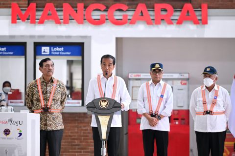 Stasiun Manggarai Tahap I Diresmikan Presiden Jokowi