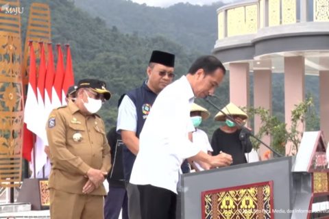 Presiden Resmikan Bendungan Beringin Sila di Sumbawa