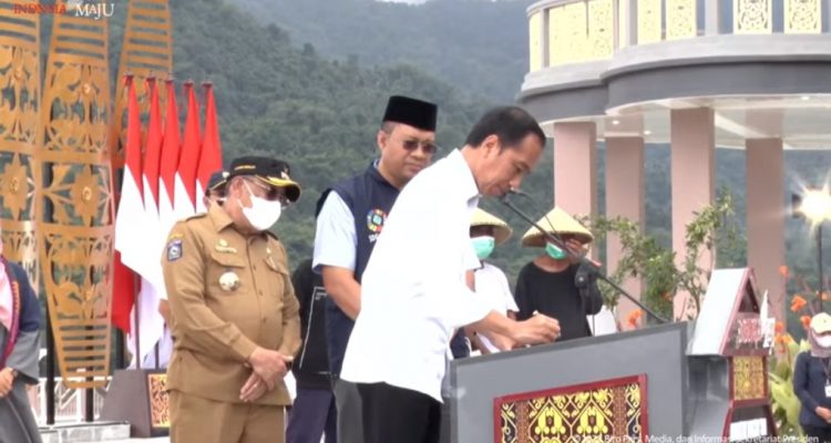 Presiden Resmikan Bendungan Beringin Sila di Sumbawa