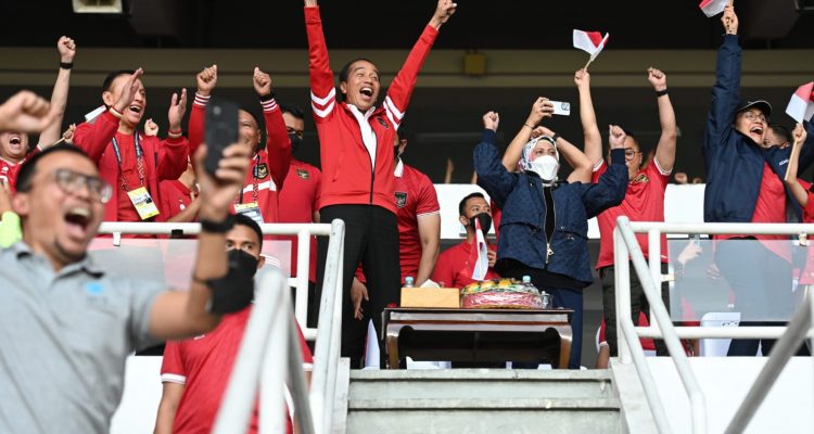 Presiden Jokowi Saksikan laga Piala AFF Antara Timnas Melawan Thailand