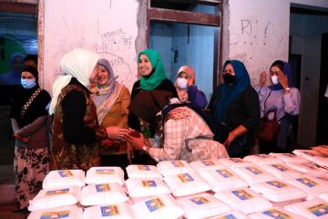 Dapur Umum Menaker untuk Korban Kebakaran Mampang Prapatan