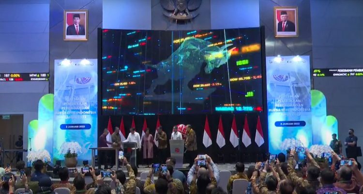 Presiden Jokowi Resmi Membuka Perdagangan BEI 2023