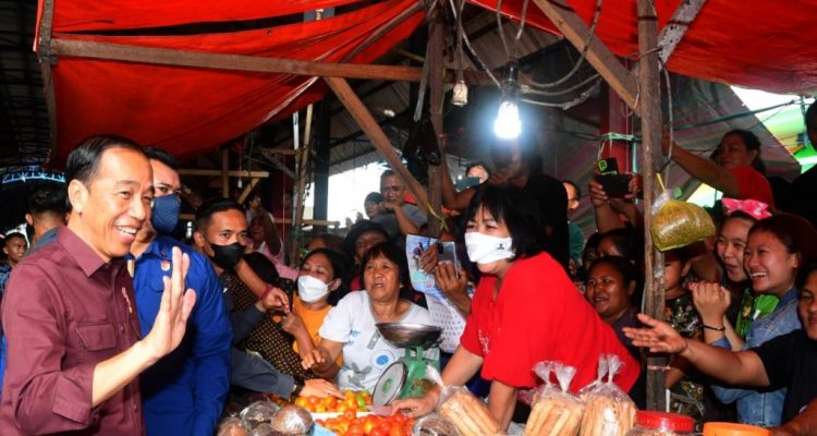 Presiden Jokowi Kunjungi Pasar Rakyat Pinasungkulan, Karombasan, Kota Manado