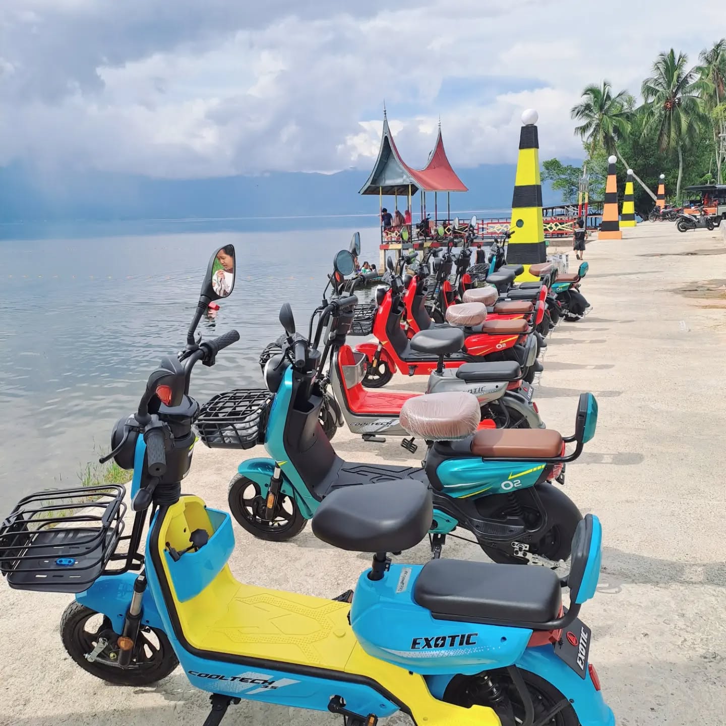 Sepeda listrik, Nagari Wisata Sungai Batang, Kabupaten Agam, Sumatera Barat