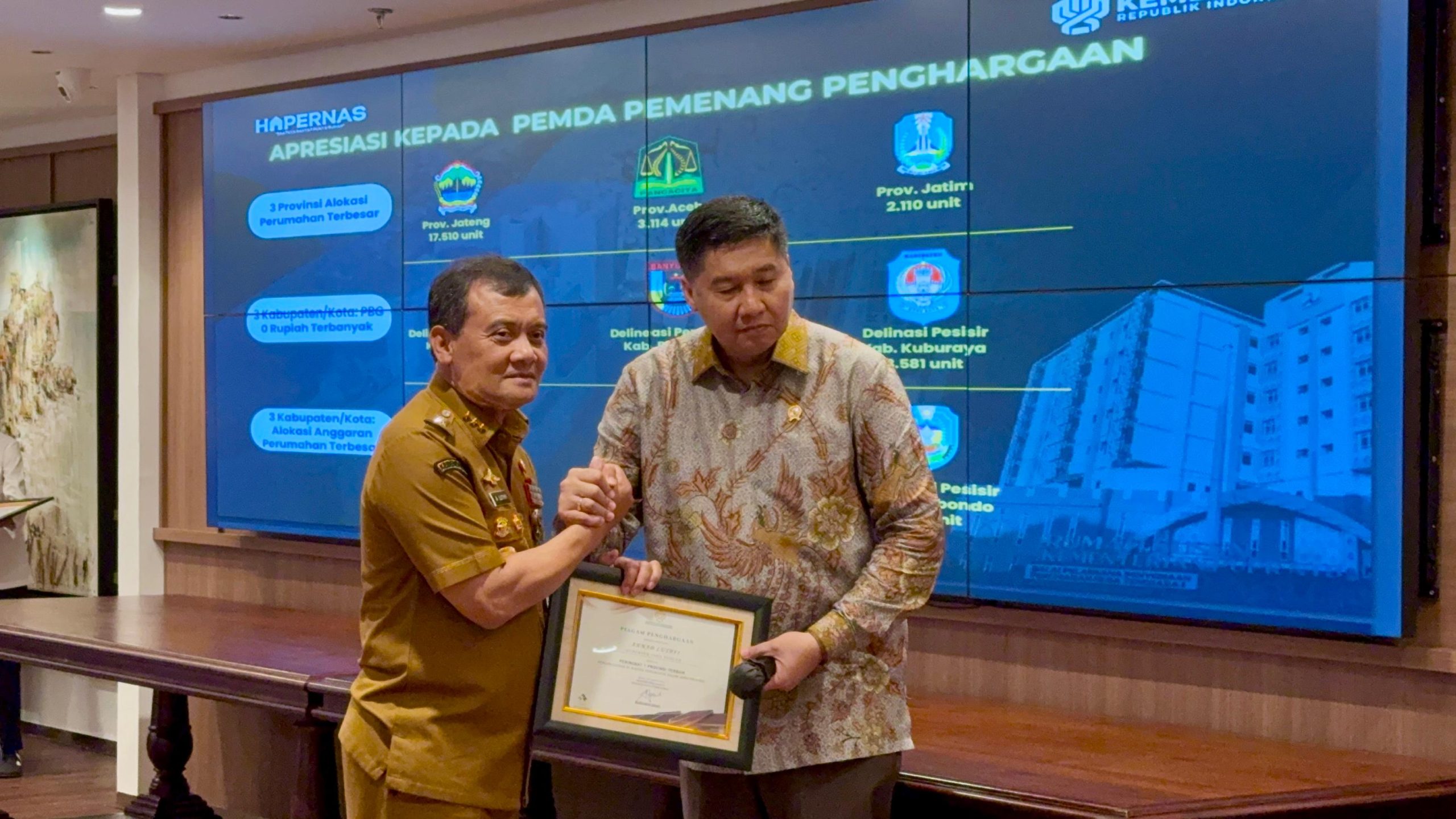 Jawa Tengah Peringkat Pertama Program Penyediaan Perumahan